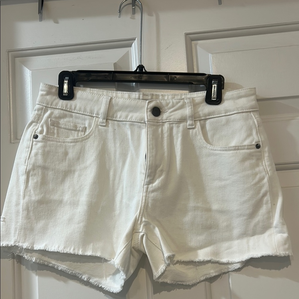 DL1961 White Jean Shorts